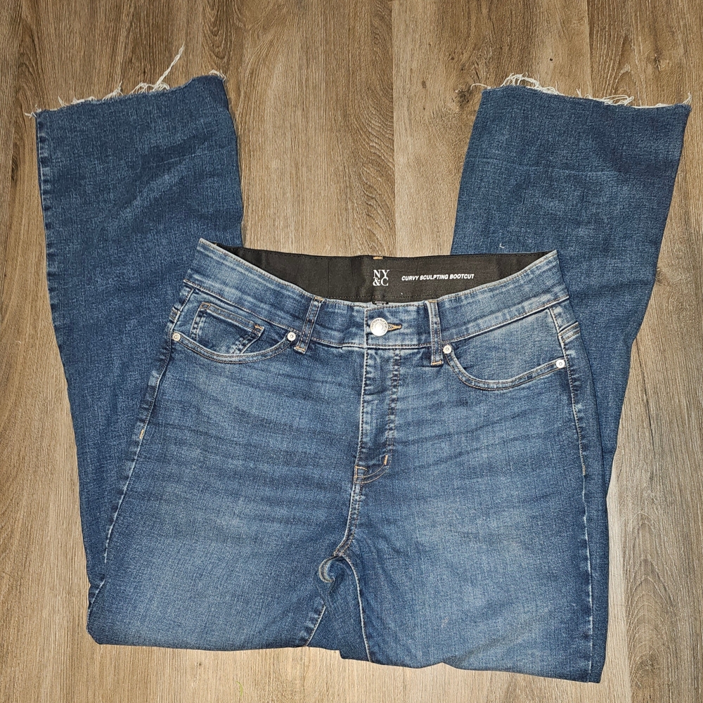 New York & Company Women's Blue BOOTCUT Jeans